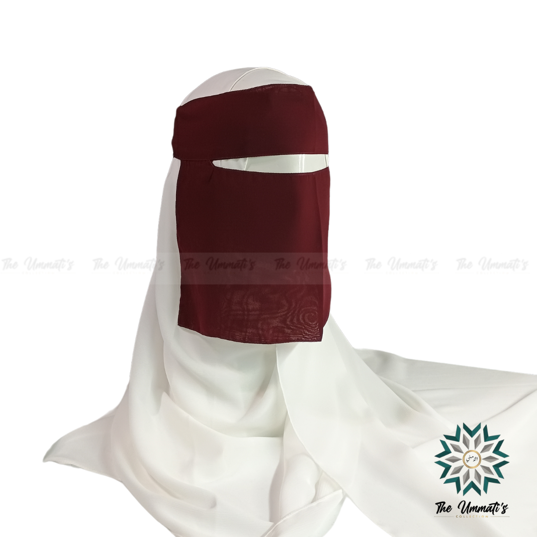 Short Single Layer Niqab (No Pinch)