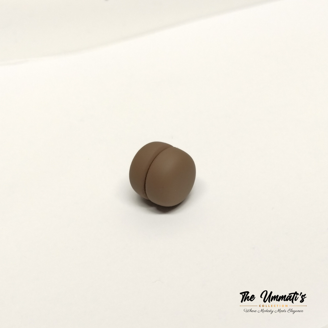 No-Snag Hijab Magnet - Matte Coffee