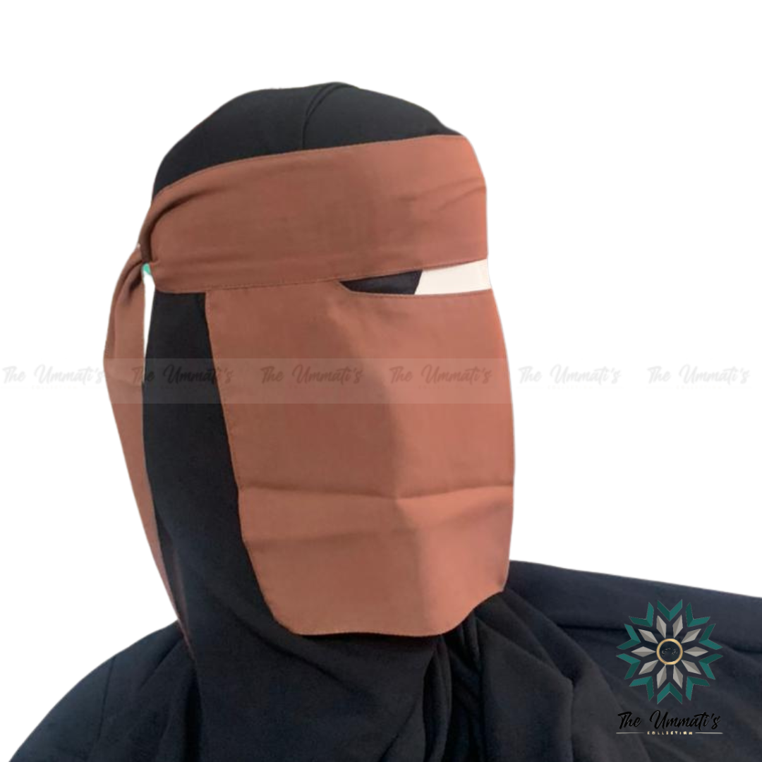Short Single Layer Niqab (No Pinch)