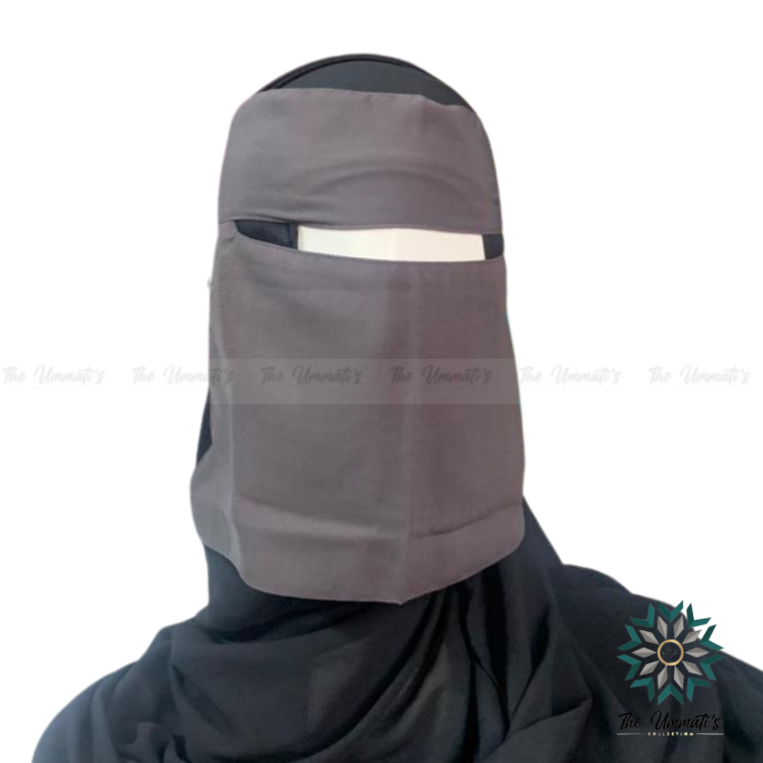 Short Single Layer Niqab (No Pinch)