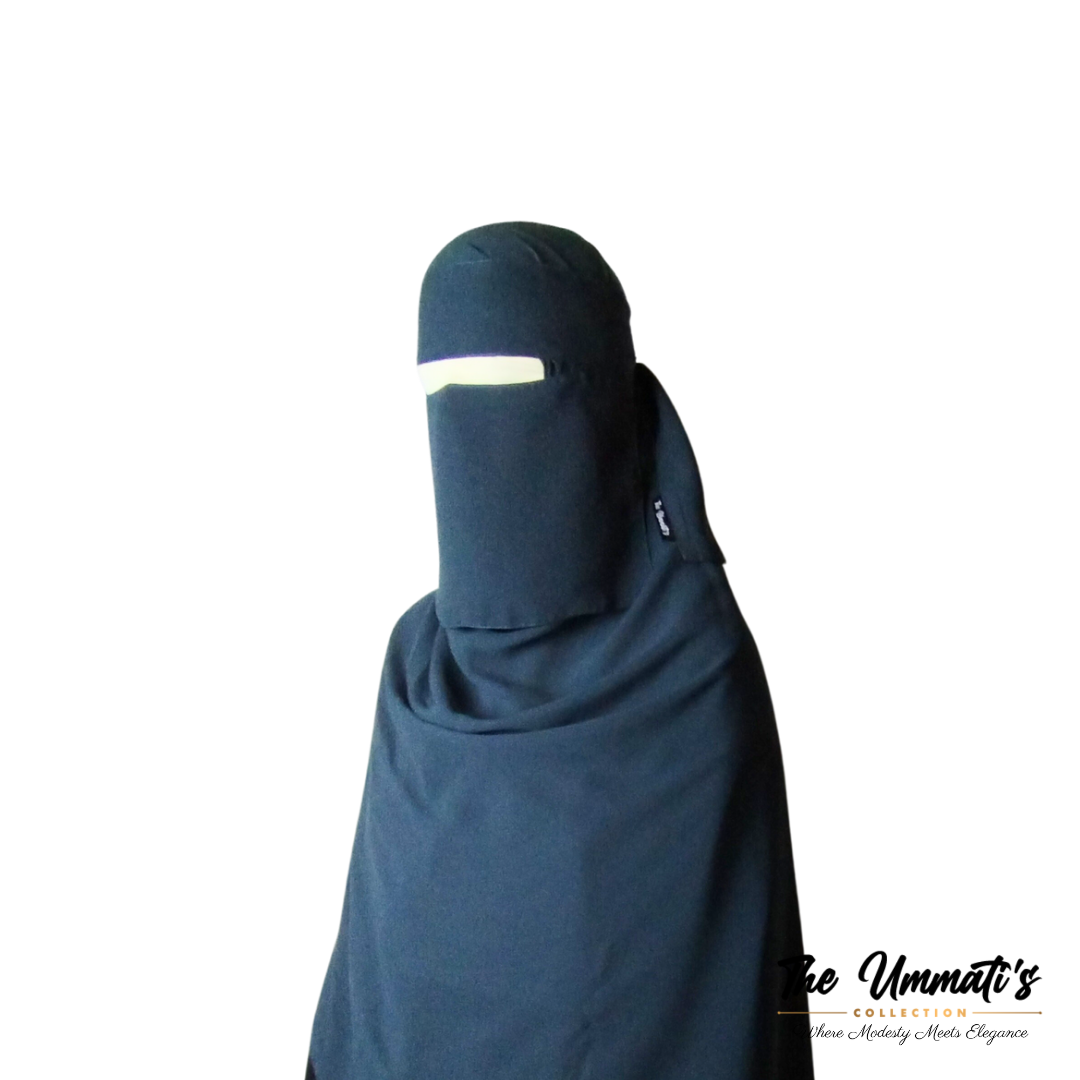 Short Single Layer Niqab (No Pinch)