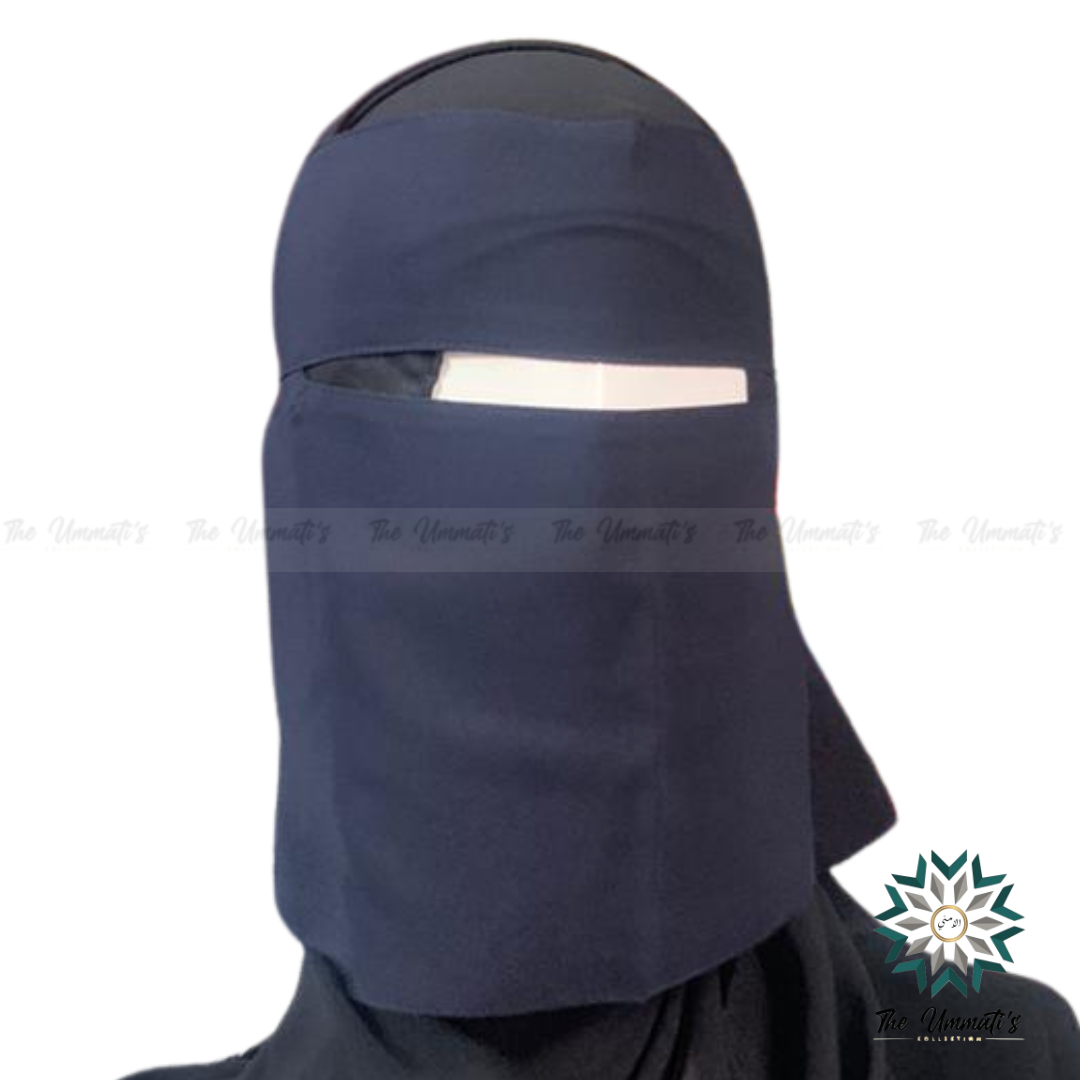 Short Single Layer Niqab (No Pinch)