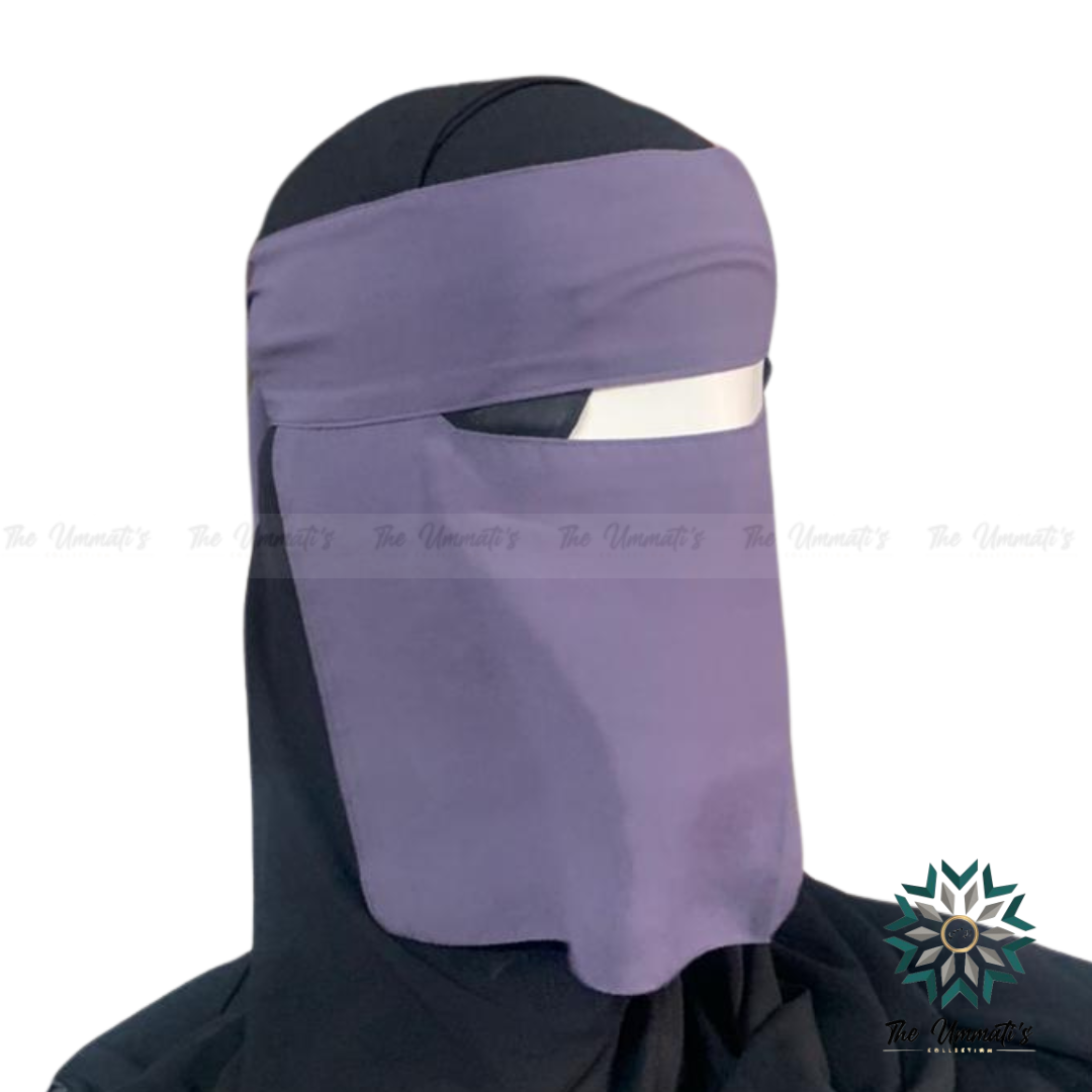 Short Single Layer Niqab (No Pinch)