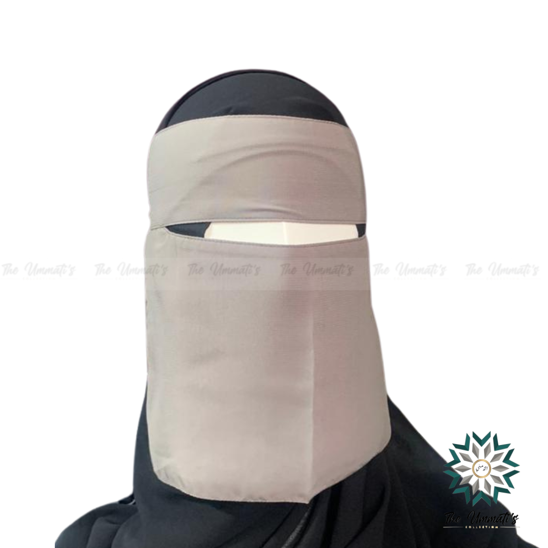 Short Single Layer Niqab (No Pinch)