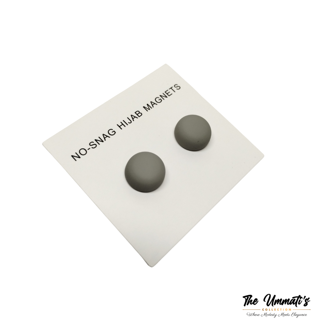 No-Snag Hijab Magnet - Matte Gray