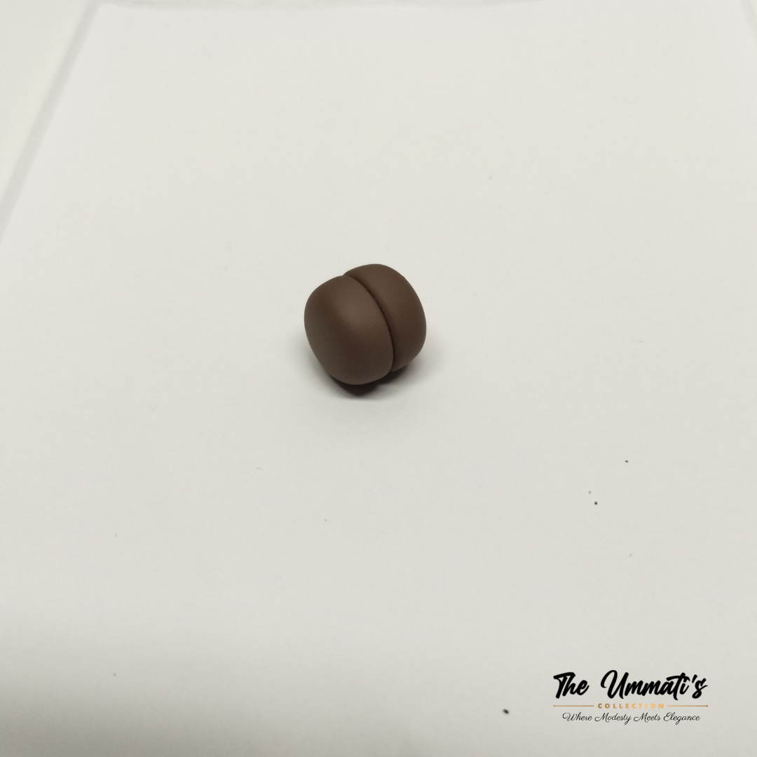 No-Snag Hijab Magnet - Matte Brown