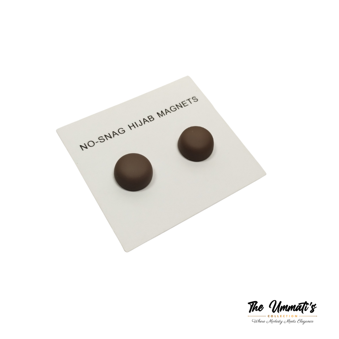 No-Snag Hijab Magnet - Matte Brown