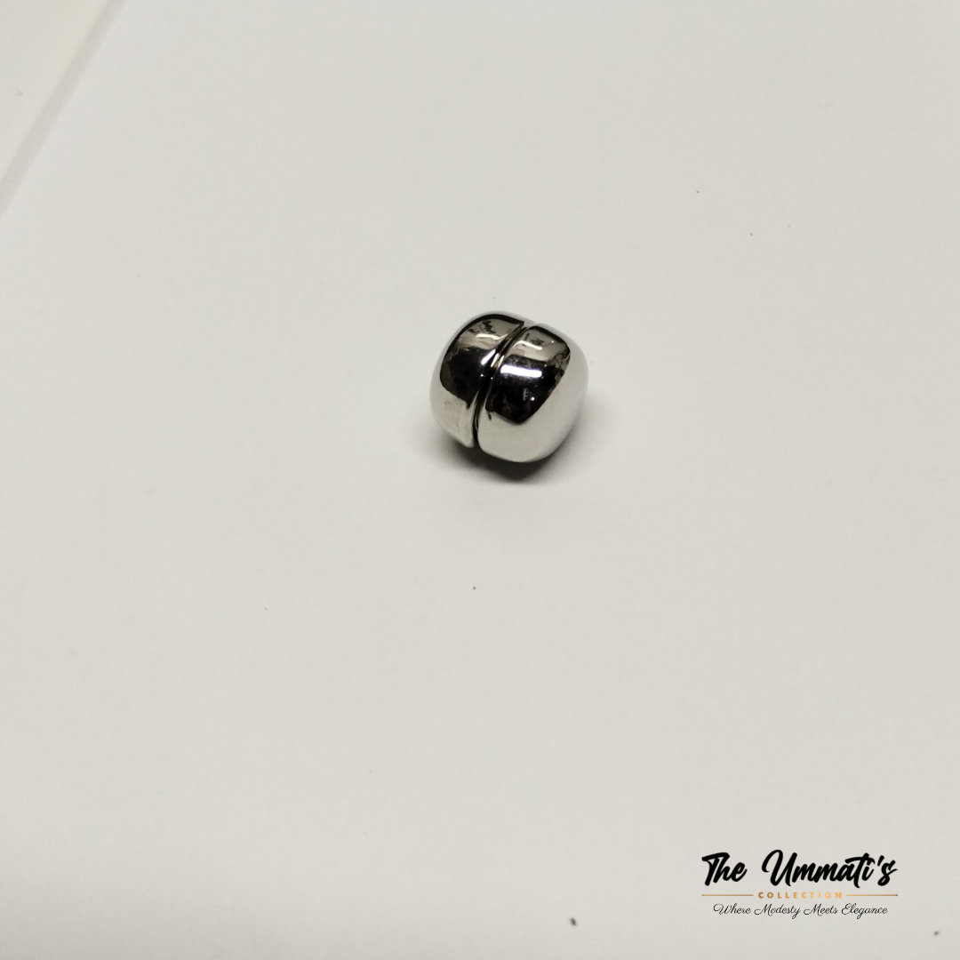 No-Snag Hijab Magnet - Metallic Silver