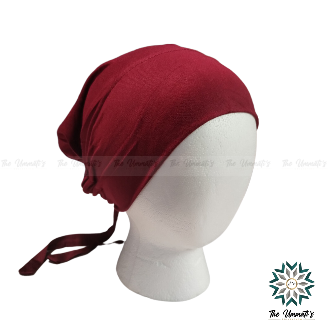 Tie Back Hijab Undercap - Scarlet
