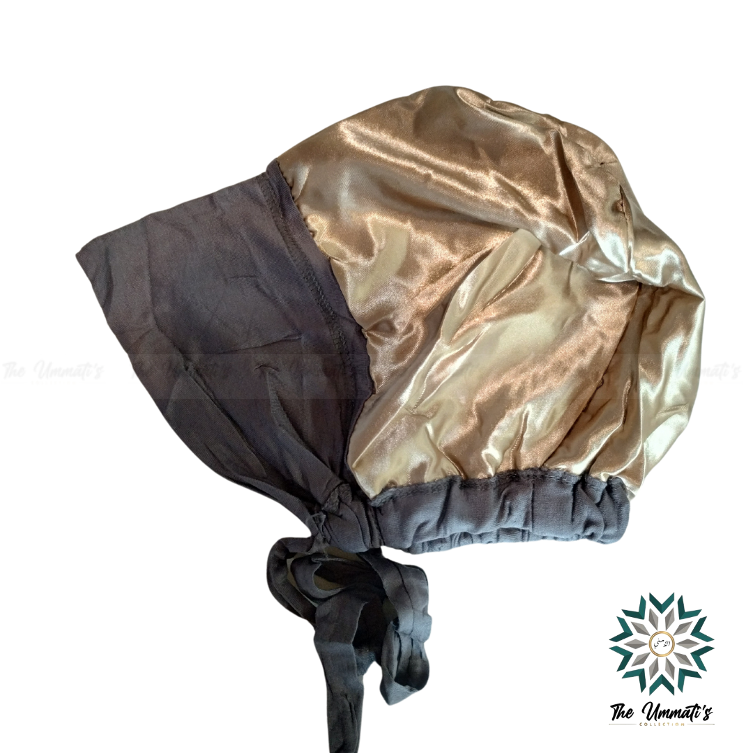 Satin Lined Hijab Undercap - Gray
