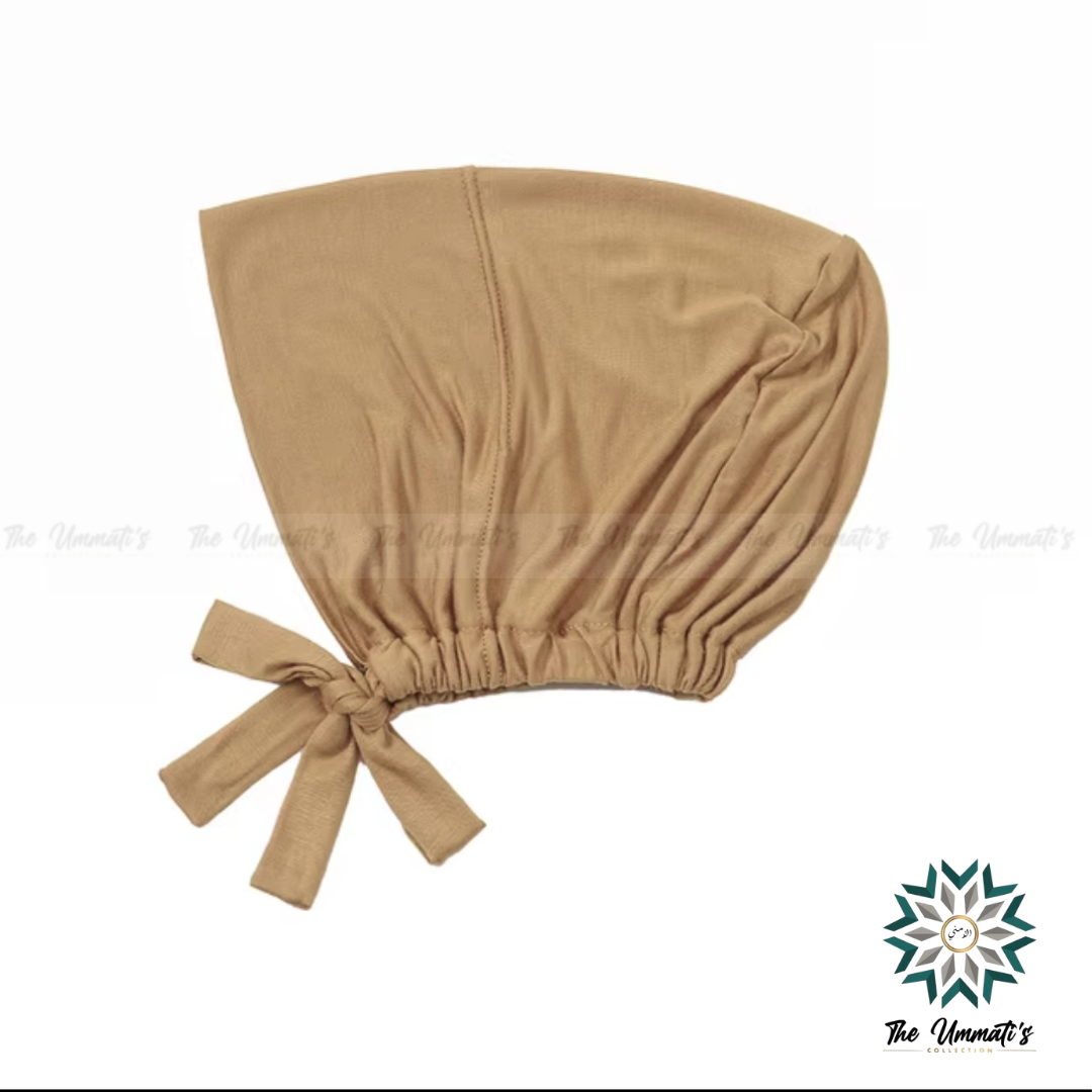 Tie Back Hijab Undercap - Beige