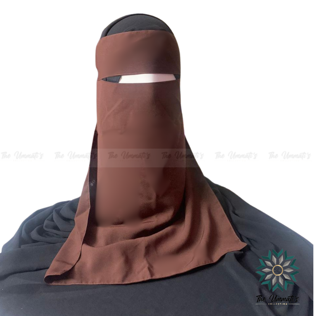Long Single Layer Niqab - Mohagny