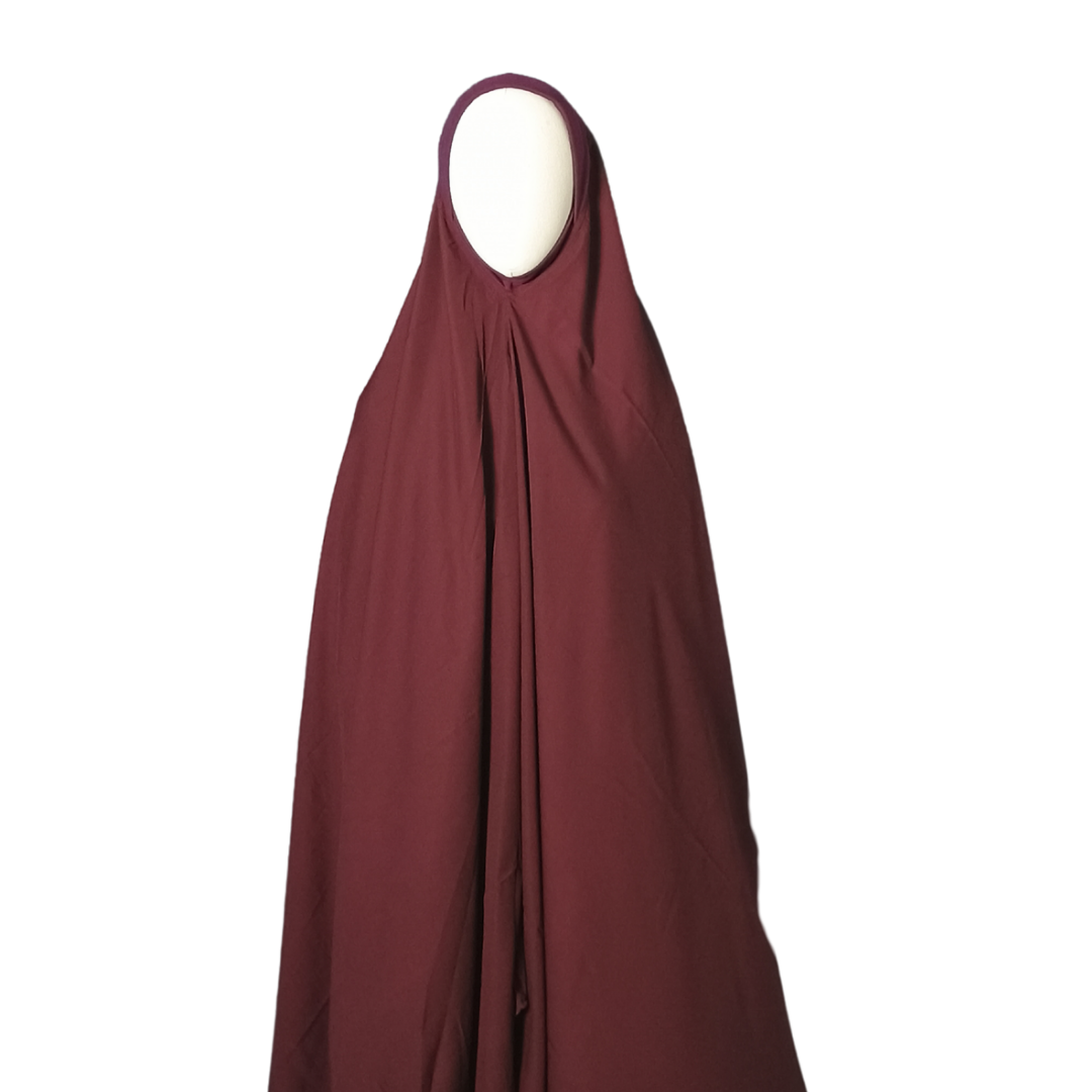 Khadijah Khimar - (Burgundy)