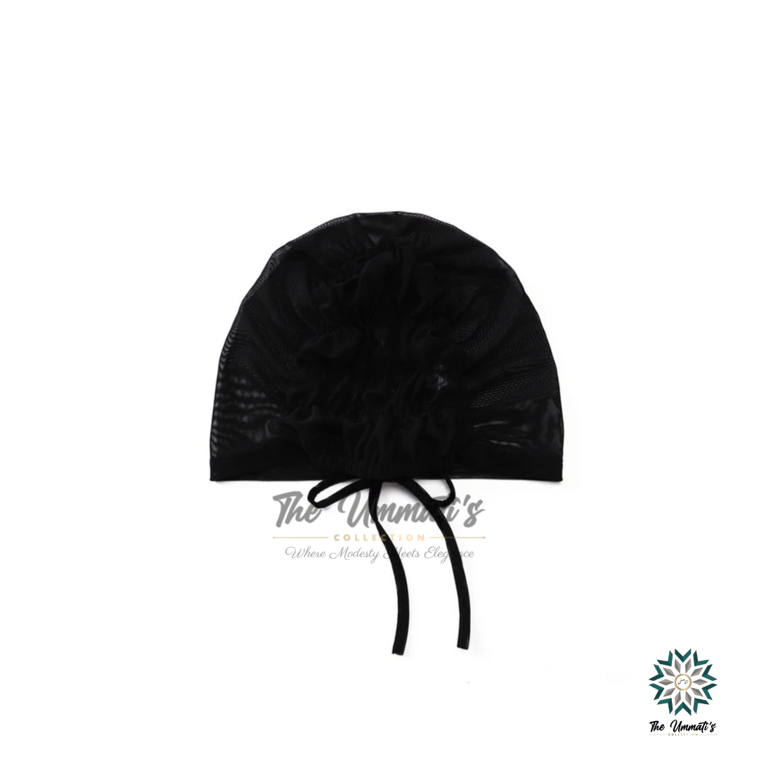Set of 3 Mesh Undercaps (Black, White & Nude)