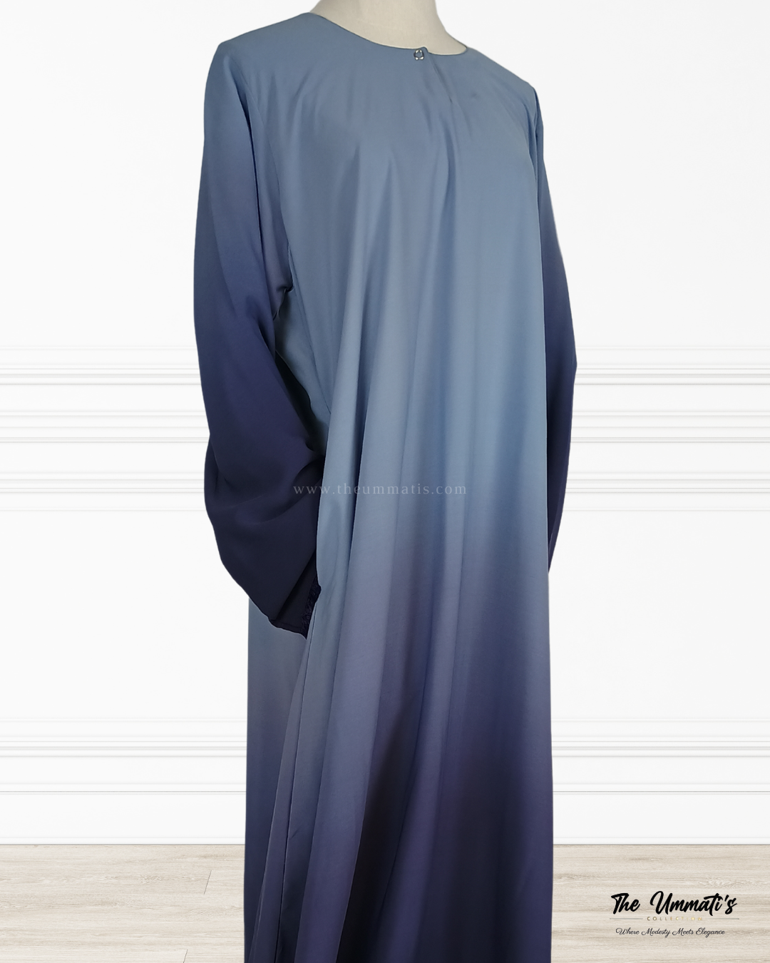 Ombre Abaya - (Ocean Drift)