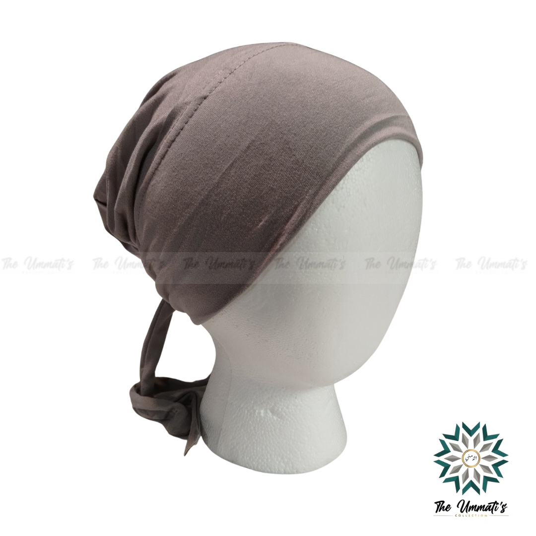 Tie Back Hijab Undercap - Gray