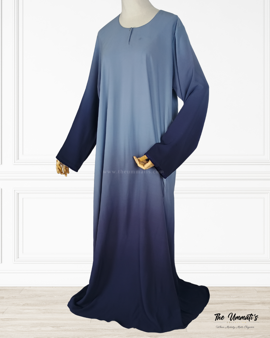 Ombre Abaya - (Ocean Drift)