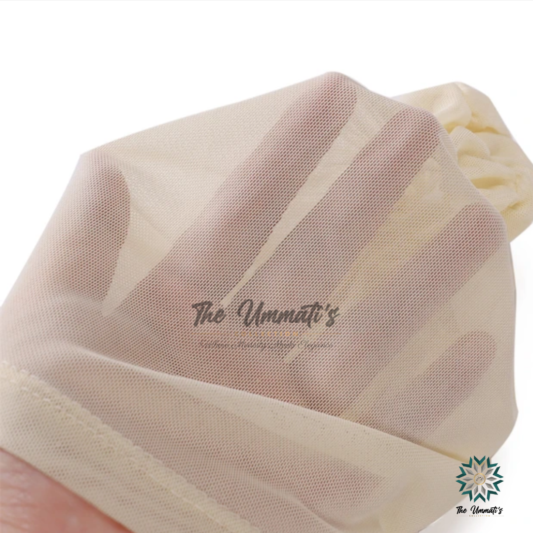 Mesh Tie back Hijab Undercap - Nude