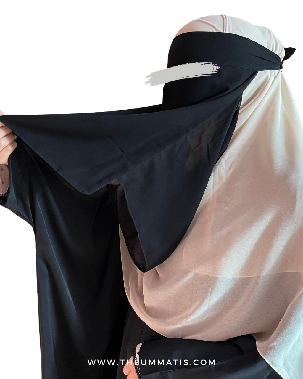 Eating Niqab (No Pinch) - Black