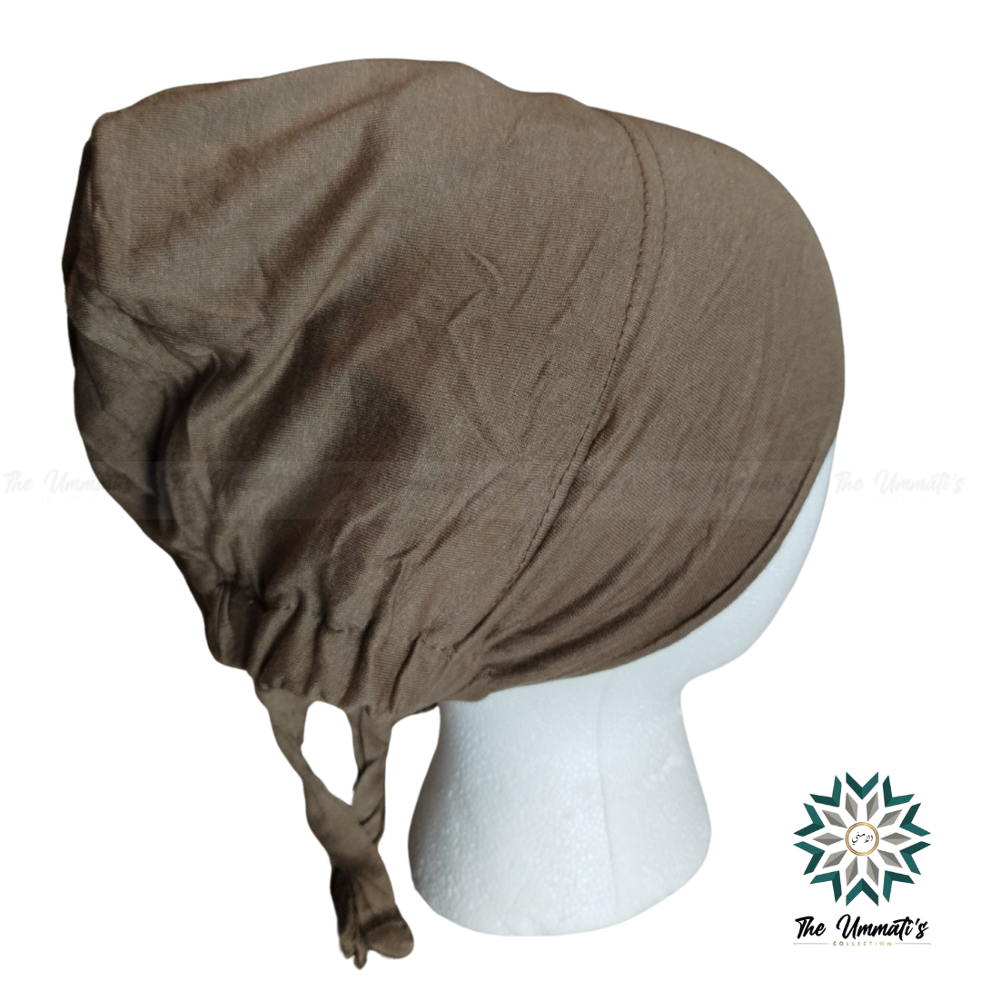 Satin Lined Hijab Undercap - Mocha