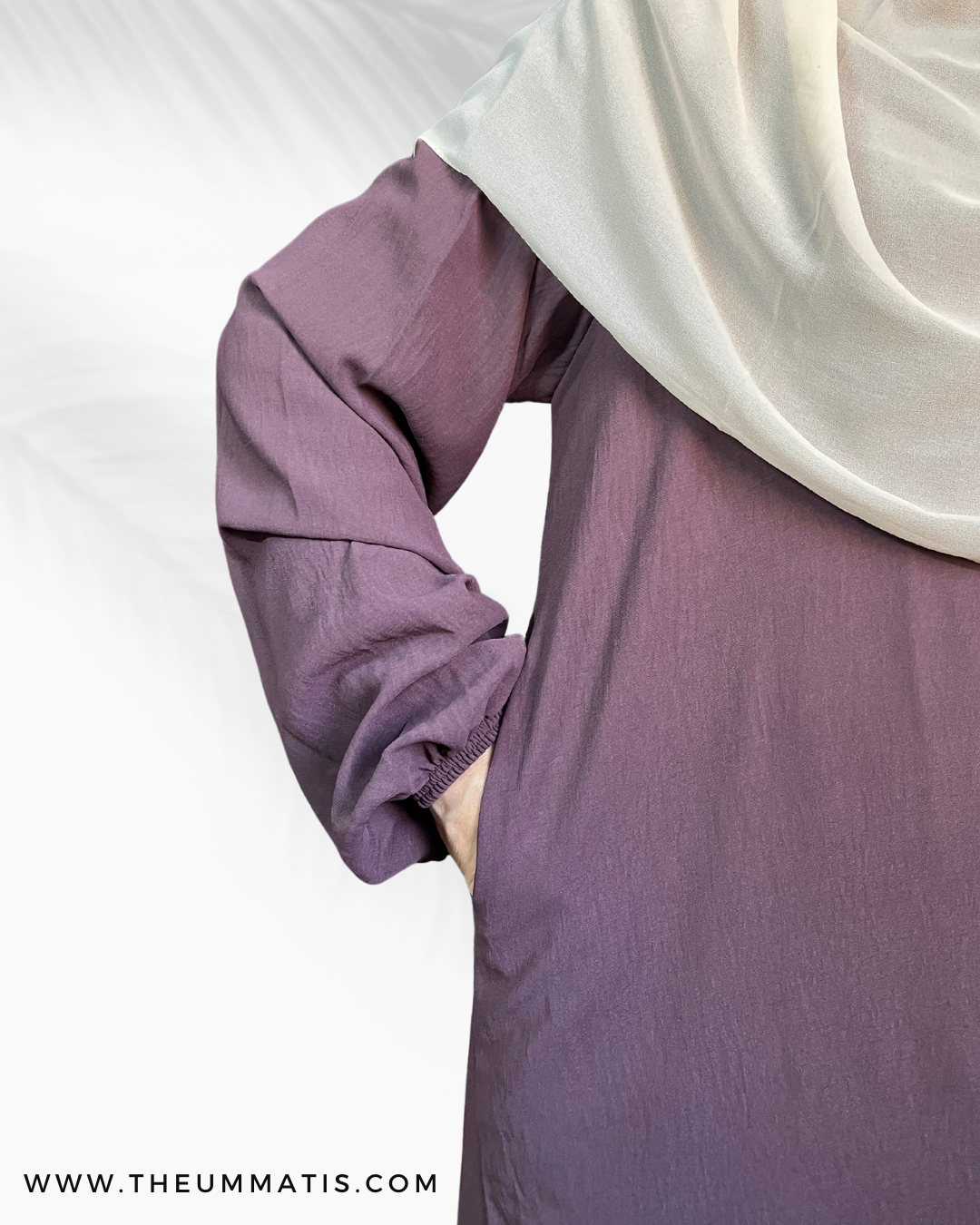 Abaya Haadia- (Dusty Rose)
