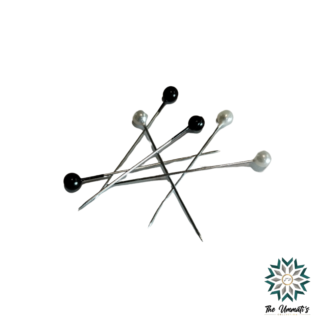 Straight Pins - Black & White