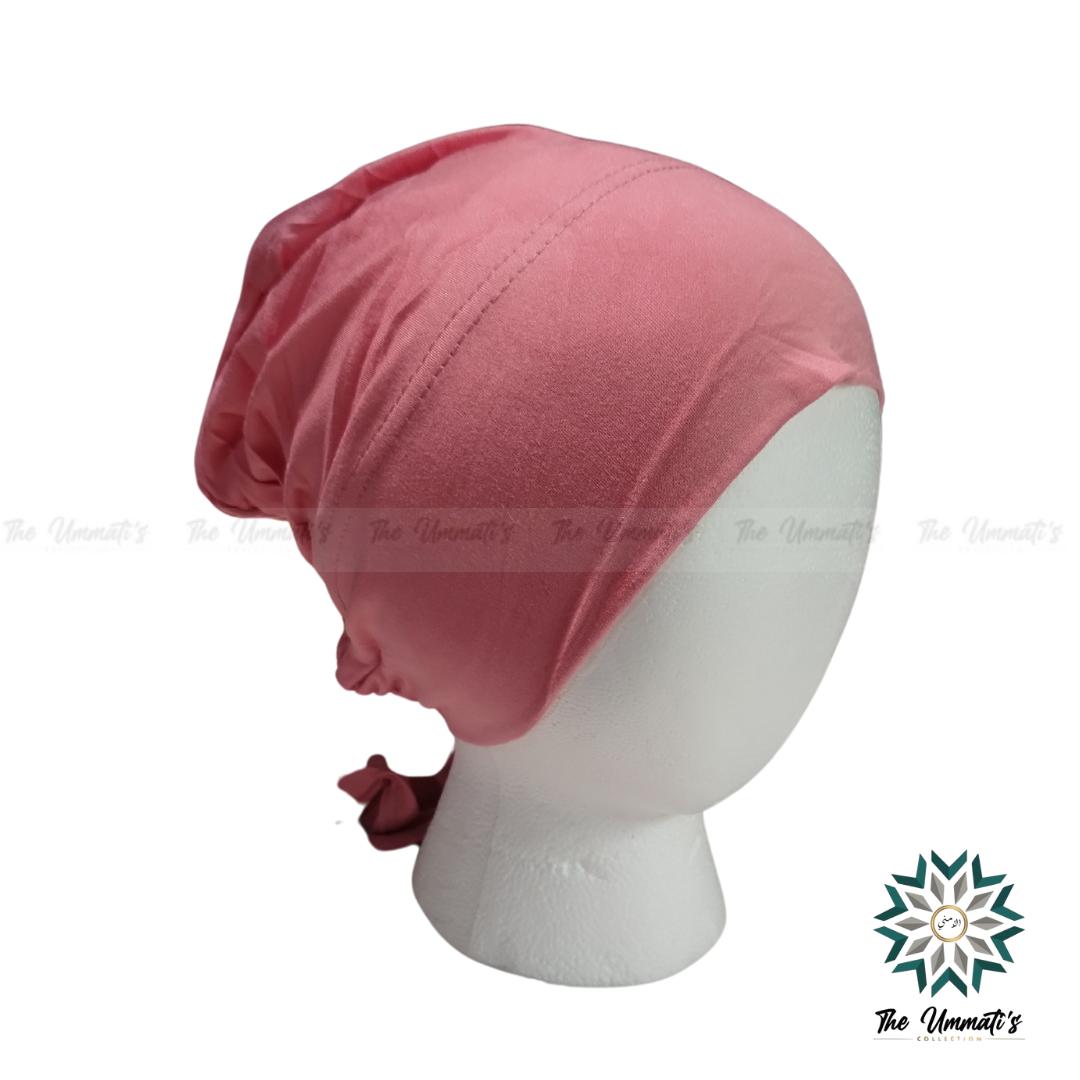 Tie Back Hijab Undercap - Rose
