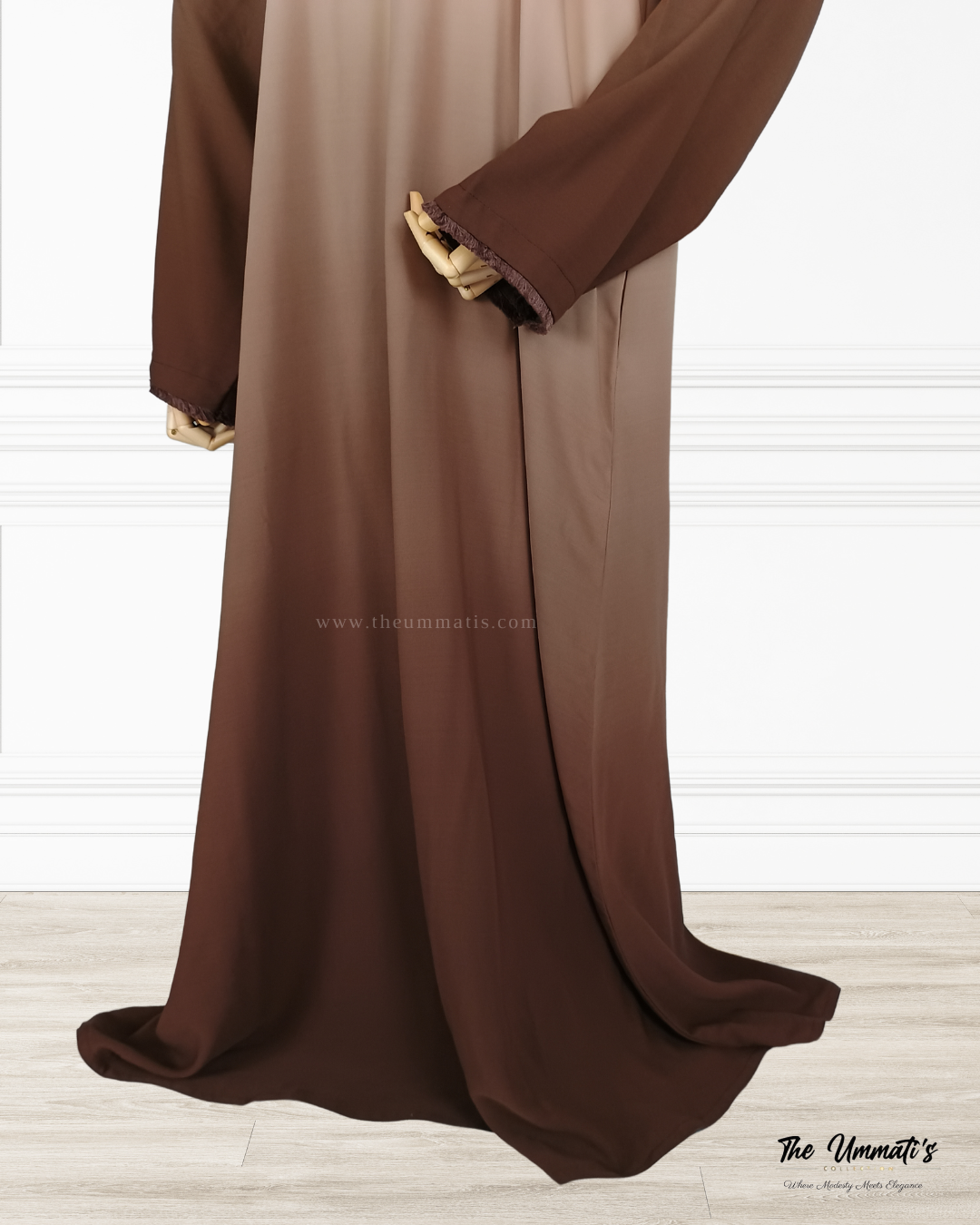 Ombre Abaya - (Cocoa Mist)