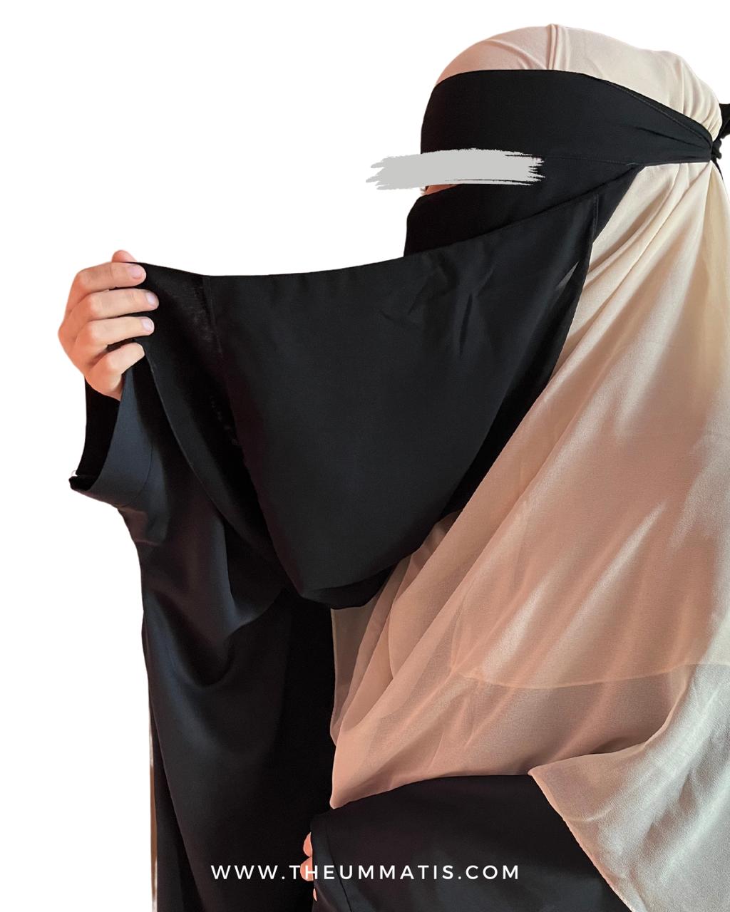 Eating Niqab (No Pinch) - Black