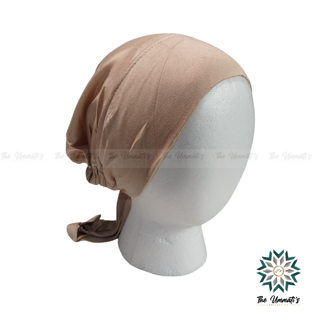 Tie Back Hijab Undercap - Sand