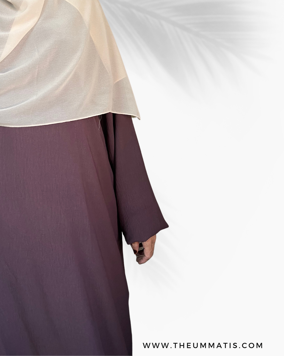 Abaya Haadia- (Dusty Rose)