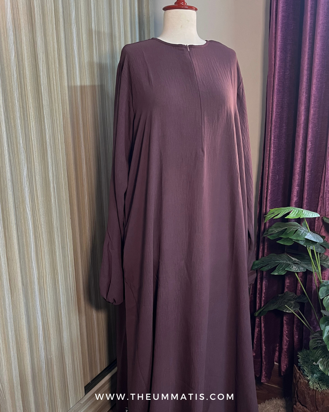 Abaya Haadia- (Dusty Rose)