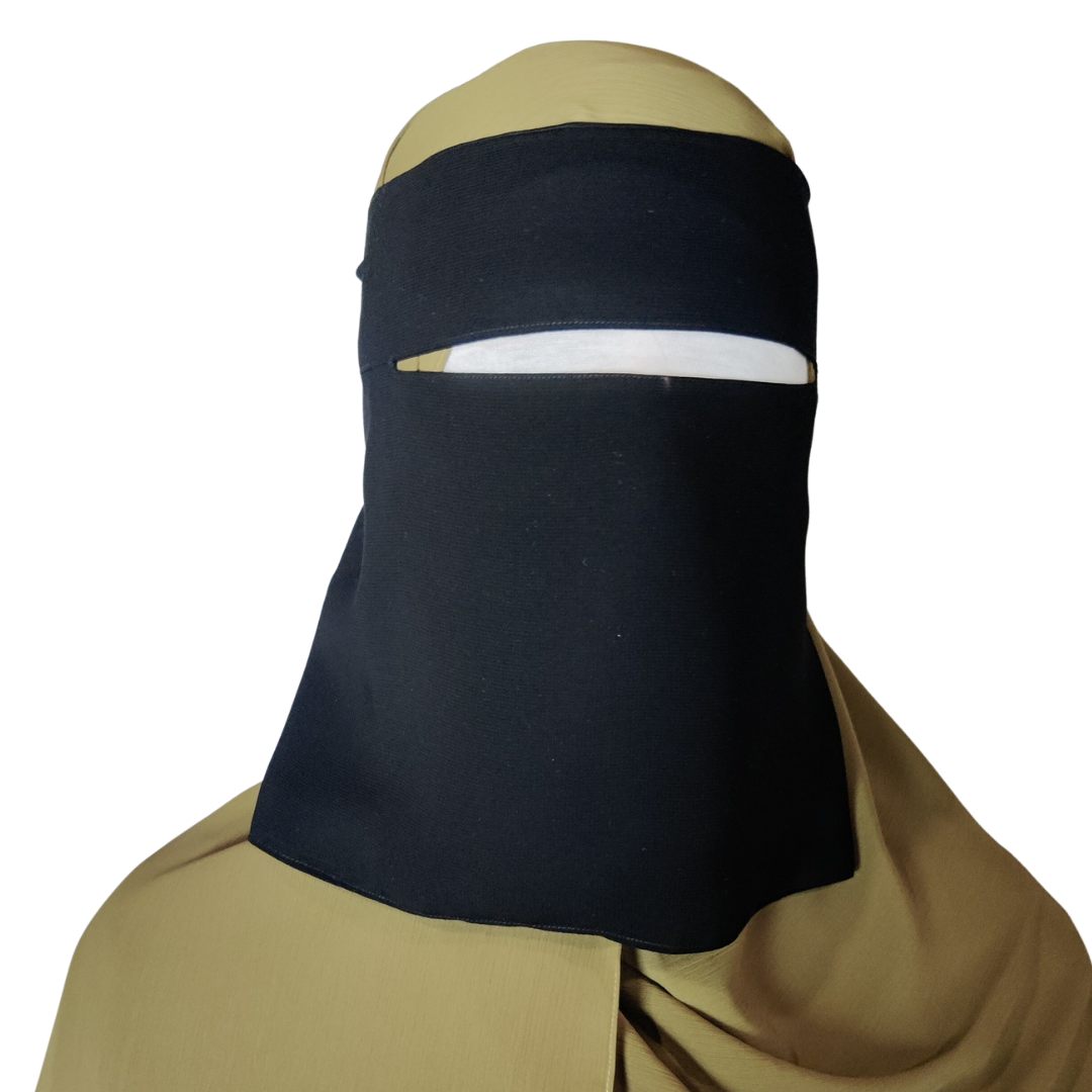 Short Single Layer Niqab (No Pinch)