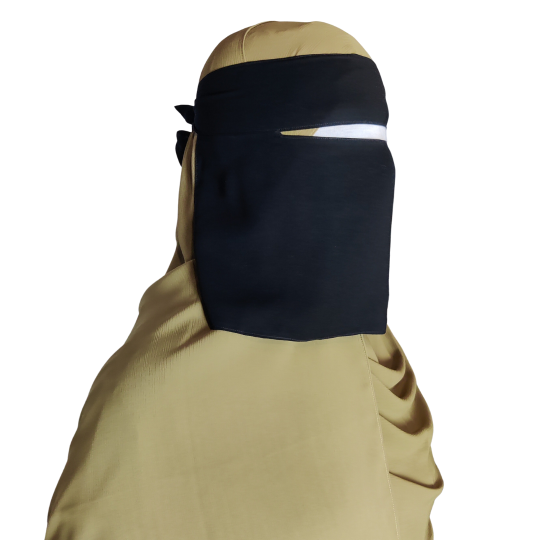 Short Single Layer Niqab (No Pinch)