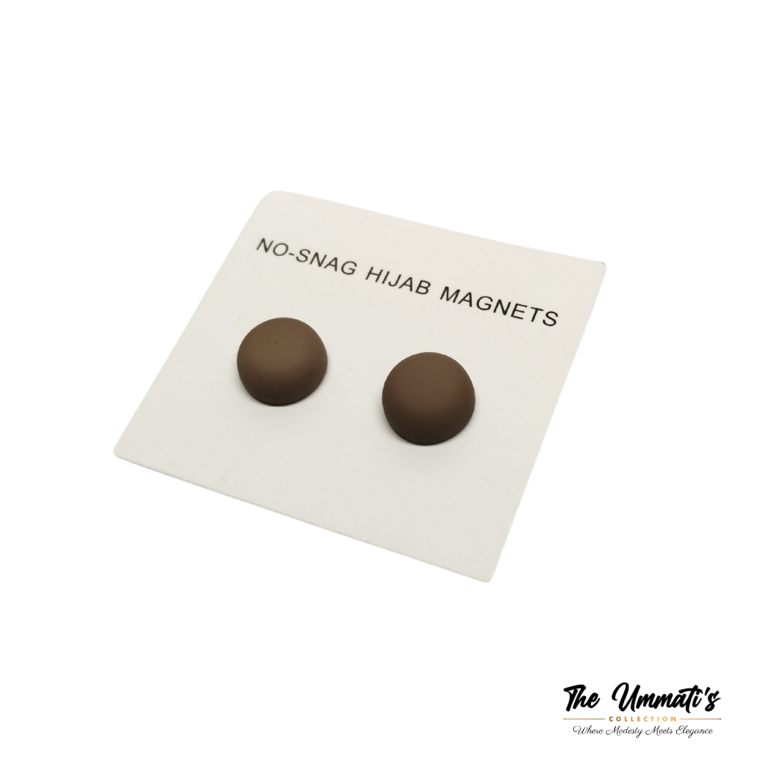 No-Snag Hijab Magnet - Matte Coffee