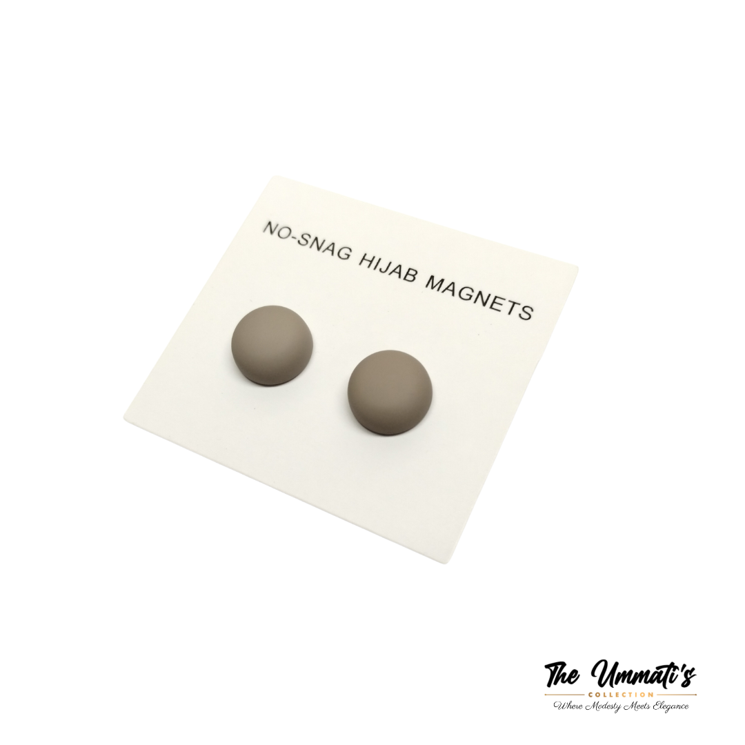 No-Snag Hijab Magnet - Matte Mocha