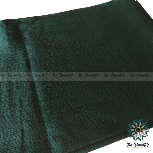 Textured Satin Hijab - Forest