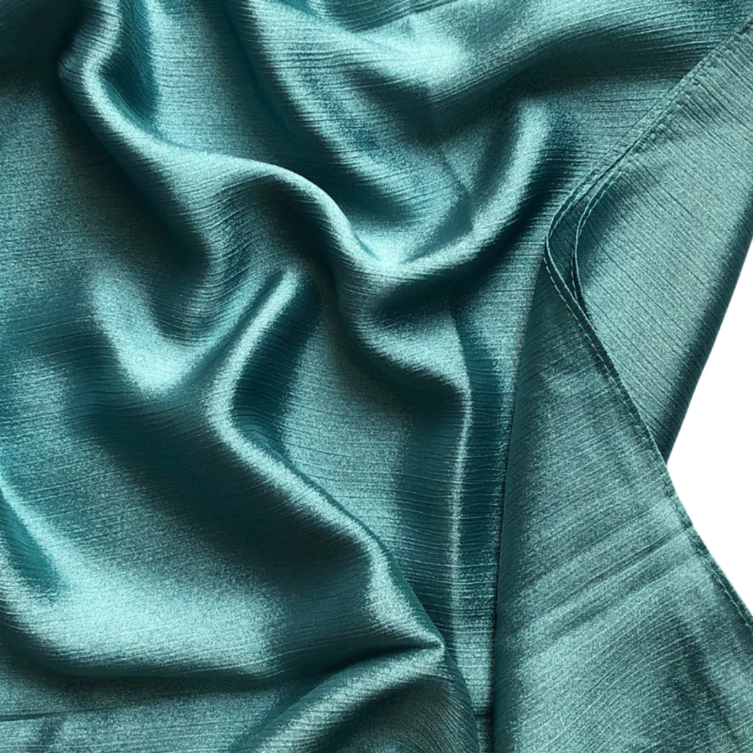Crinkle Silk Hijab ( Turquoise)