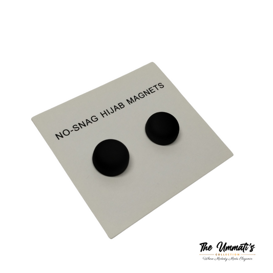 No-Snag Hijab Magnet - Matte Black