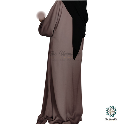 Abaya Amal - (Deep Mauve)
