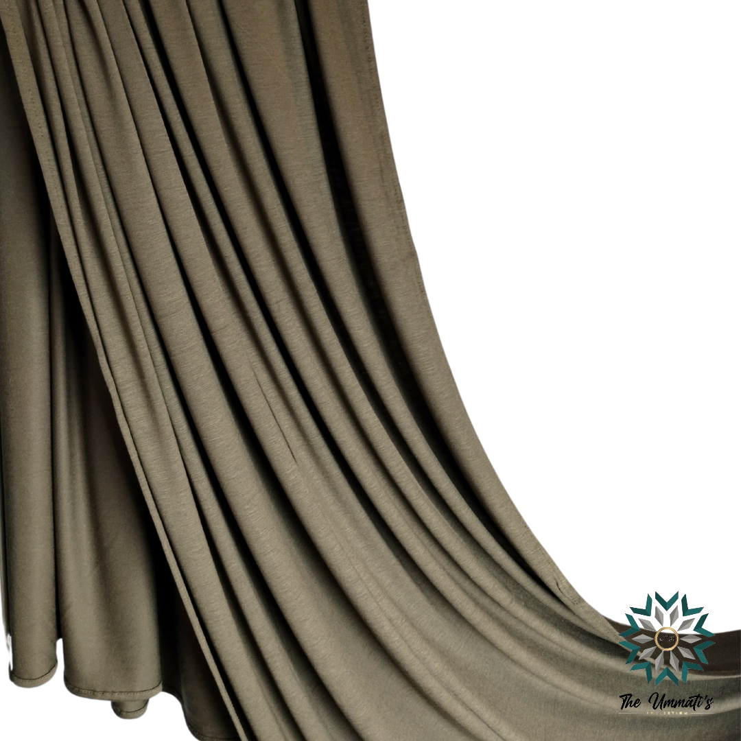 Premium Maxi Jersey Hijab - Khaki