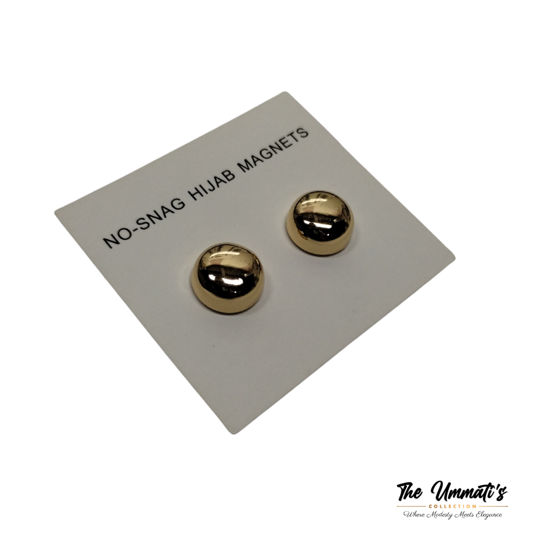 No-Snag Hijab Magnet - Metallic Gold