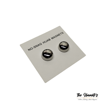 No-Snag Hijab Magnet - Metallic Silver