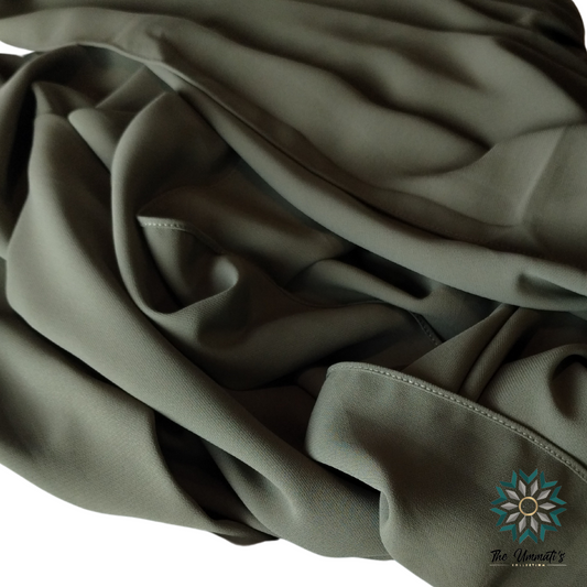 Luxe Opaque Chiffon Hijab - Olive
