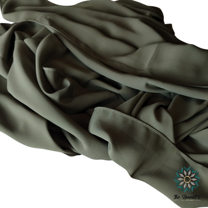 Luxe Opaque Chiffon Hijab - Olive