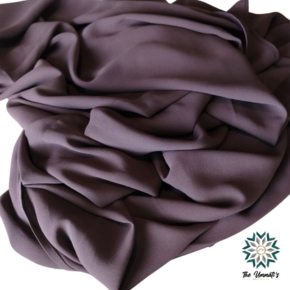 Luxe Opaque Chiffon Hijab - Grape