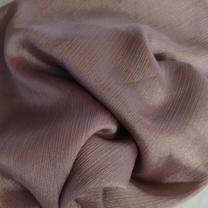 Crinkle Silk Hijab ( Rose Gold)