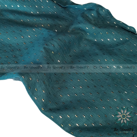 Embossed Gold Hijab - Teal