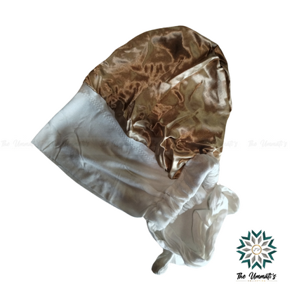 Satin Lined Hijab Undercap - White