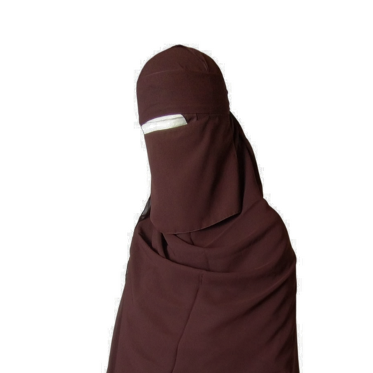 Short Single Layer Niqab (No Pinch) - Mohagny